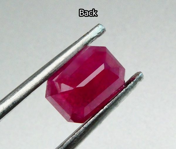 4.47CT SPLENDID BIG OCTAGON 100% NATURAL PURPLE RED RUBY Carousel 7