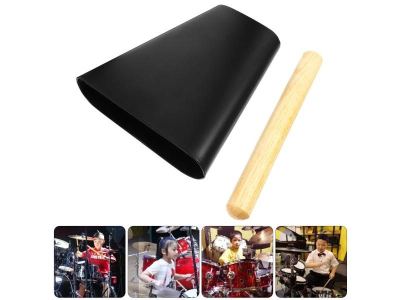 6 Inch Metal Cowbell Percussion Drum Kit Accessories Cowbell Metal Cowbell With Carousel 1