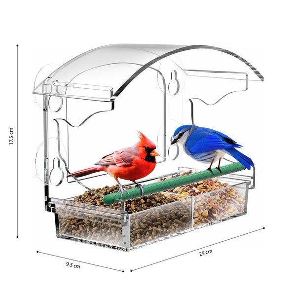 Clear Window Bird Feeder Carousel 5