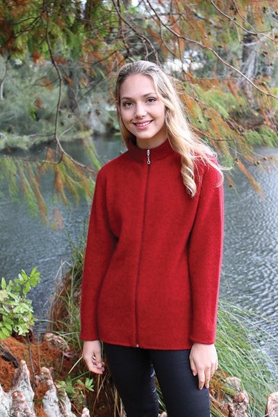 Possum Merino Plain Zip Cardigan Carousel 1