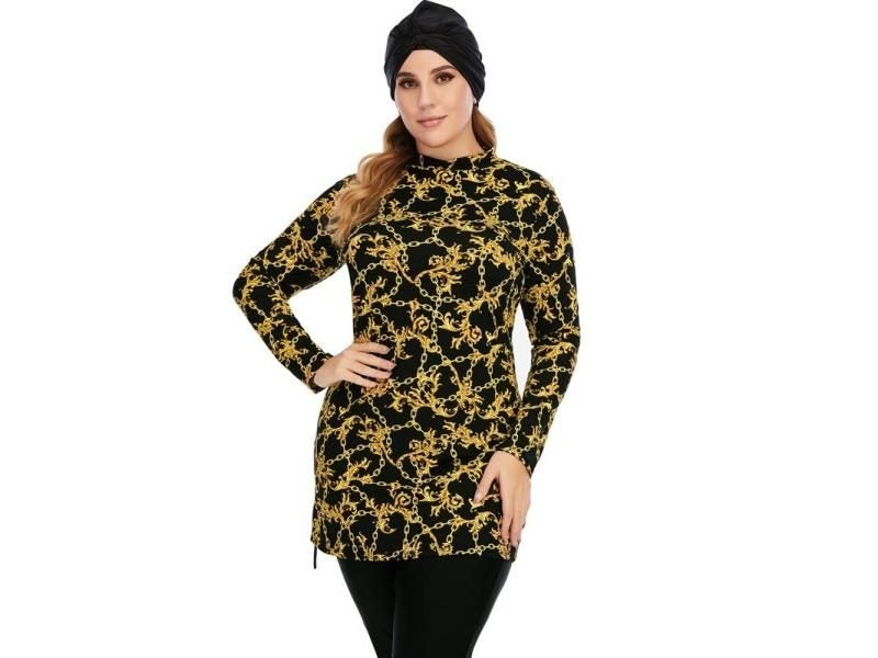 Arabian Women Islamic Muslimah Swimsuit Clothing Swimsuit Ladies Hijab Long Carousel 1