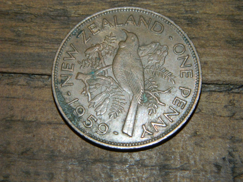 1959 New Zealand Penny (B) Carousel 1