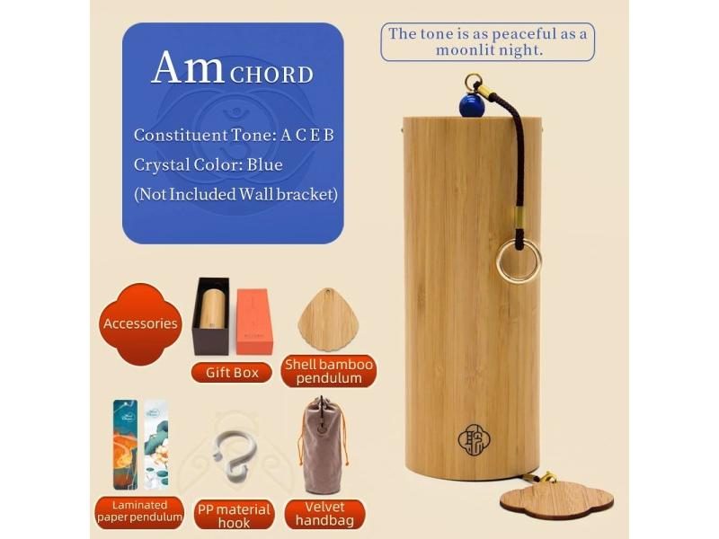 Bamboo Wind Chimes Chord Windchime For Outdoor Garden Patio Home Decoration Carousel 1