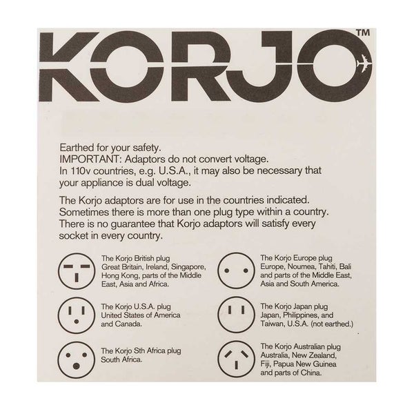 Korjo Japan and USA Adaptor Plug Carousel 6