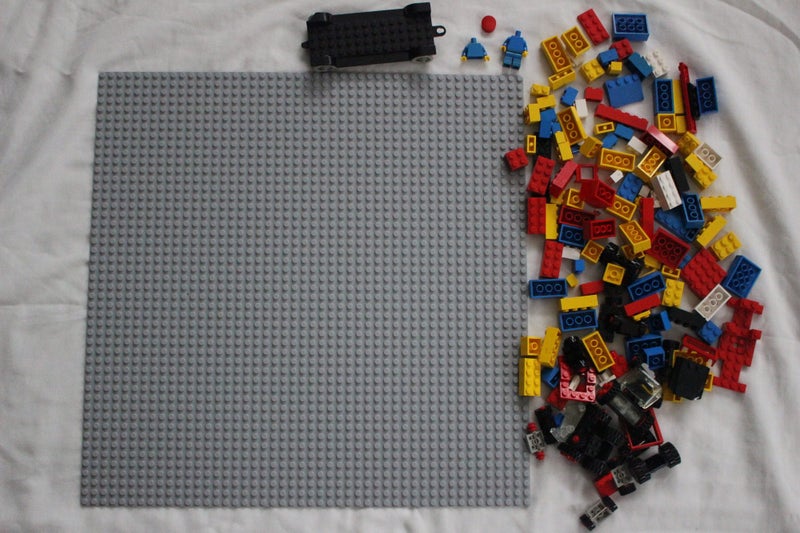 Lego bulk lot with large base plate and bonus pieces (black) Carousel 1
