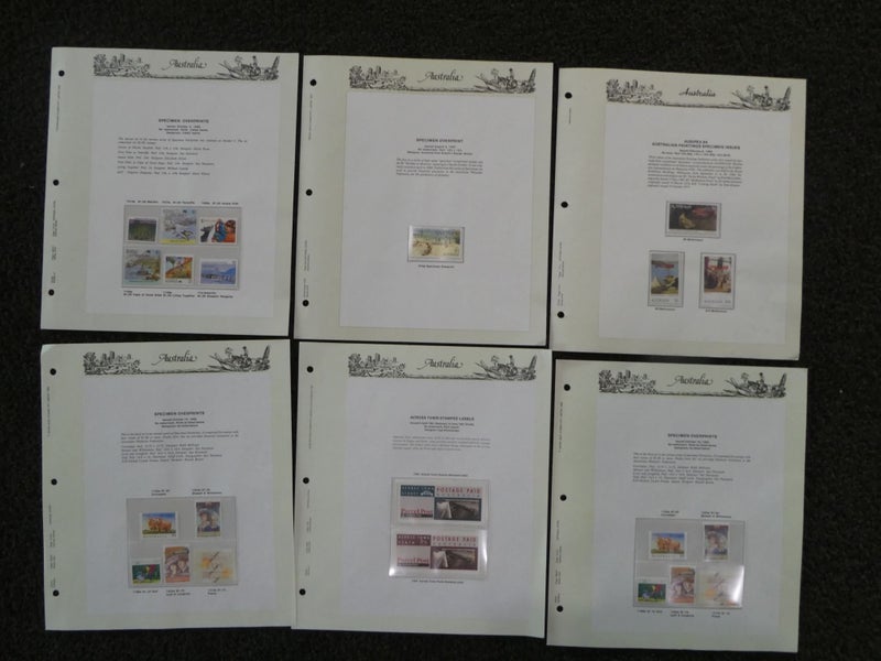 Australia specimen stamps collection-$1res Carousel 1