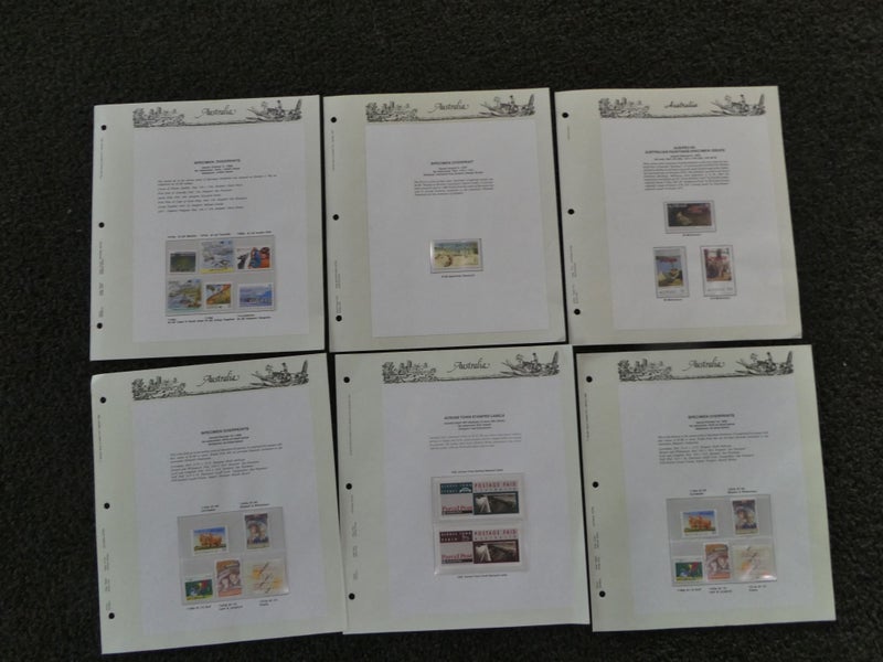 Australia specimen stamps collection-$1res Carousel 8
