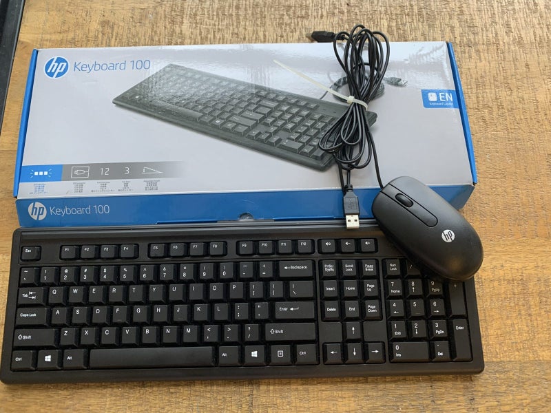 New HP keyboard + mouse (wired) Carousel 1