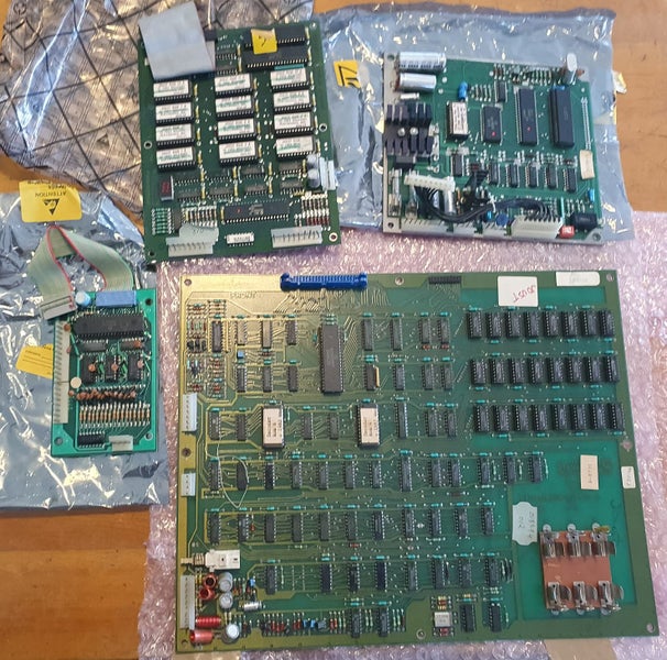 Arcade PCBs x 5: Joust, Galaga ‘88, Gauntlet, Crime City, and Tumble Pop Carousel 1