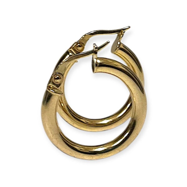 Earrings In 9K Yellow Gold Carousel 2