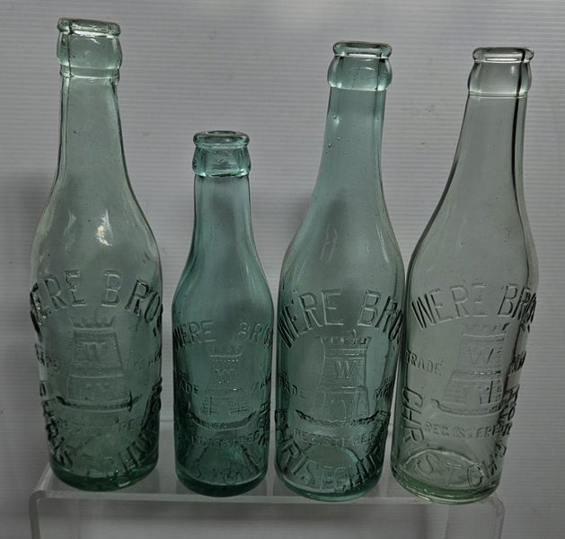4 x Were Bros Christchurch crown top bottles Carousel 1