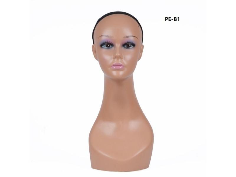 Female PVC Mannequin Head Sale For Wig Jewelry And Hat Display Carousel 1
