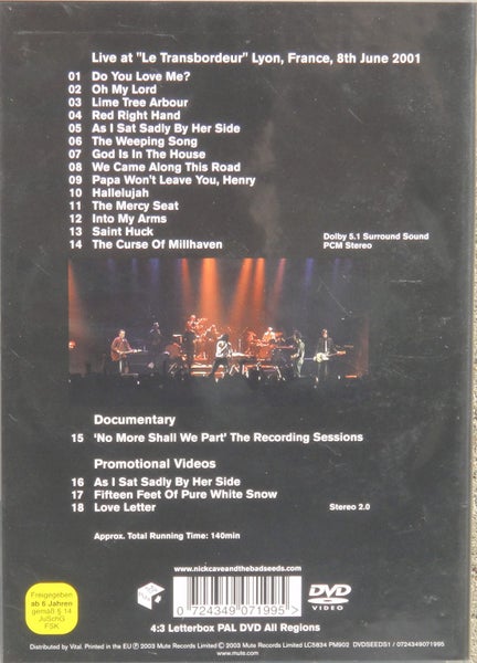 Nick Cave & the Bad Seeds - God is in the House DVD Carousel 2