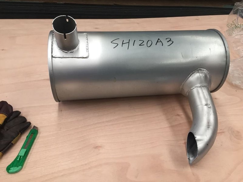 Muffler for digger Sumitomo SH120A3 part no: YM129612-13590 YM129608-13511 Carousel 3