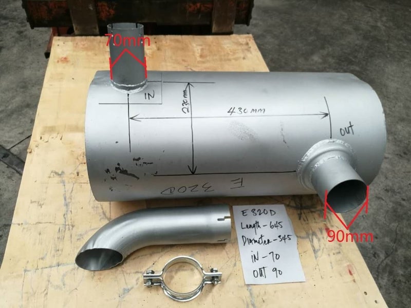 Digger Muffler for CAT 320D part no: 324-4172 294-1762 2941762 Carousel 2