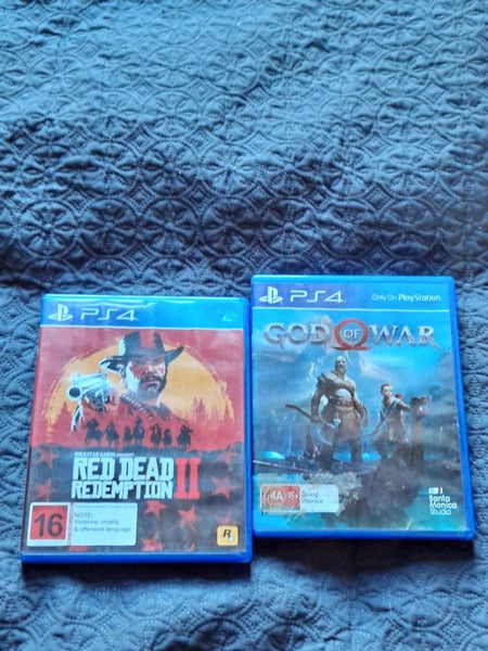 Red Dead Redemption 2 and God of war PS4 games for sale. Carousel 1