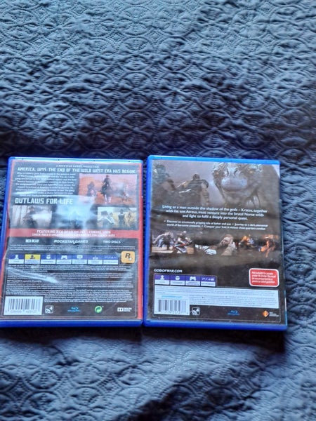 Red Dead Redemption 2 and God of war PS4 games for sale. Carousel 2