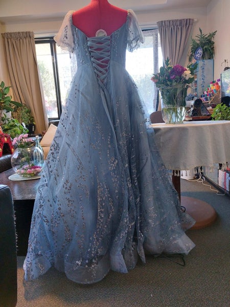 Wedding dress blue Carousel 1