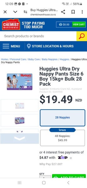 Disposable Pull Ups 4-7 yrs Carousel 3