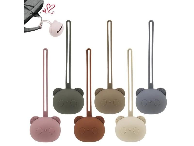 Food Grade Baby Silicone Pacifier Holder Cartoon Panda Pouch BPA Free Carousel 2