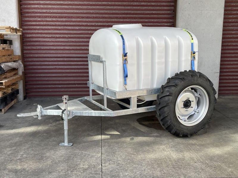 2000 Litre Tank and Trailer Frame with 12.4 x 24 Tractor Grip Wheels Carousel 1