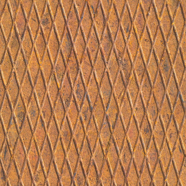 Wallpaper. Steel Panels - Rust. 2 roll bundle Carousel 1
