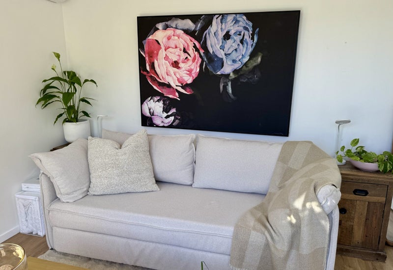 Large poster floating frame - Peonies Midnight Garden from Adairs Carousel 2