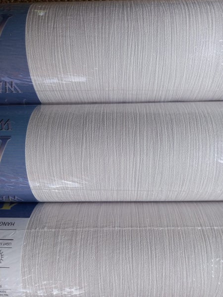 Wallpaper. Satin & Silks - Pale Grey. 5 roll bundle Carousel 2