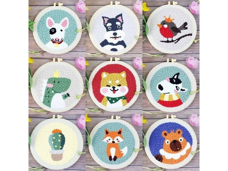Arts Ornament DIY Crafts Needle Thread Embroidery Kit Carousel 2