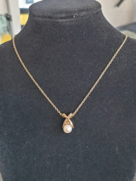ESTATE SALE - 6mm Genuine Pearl Pendant Carousel 1