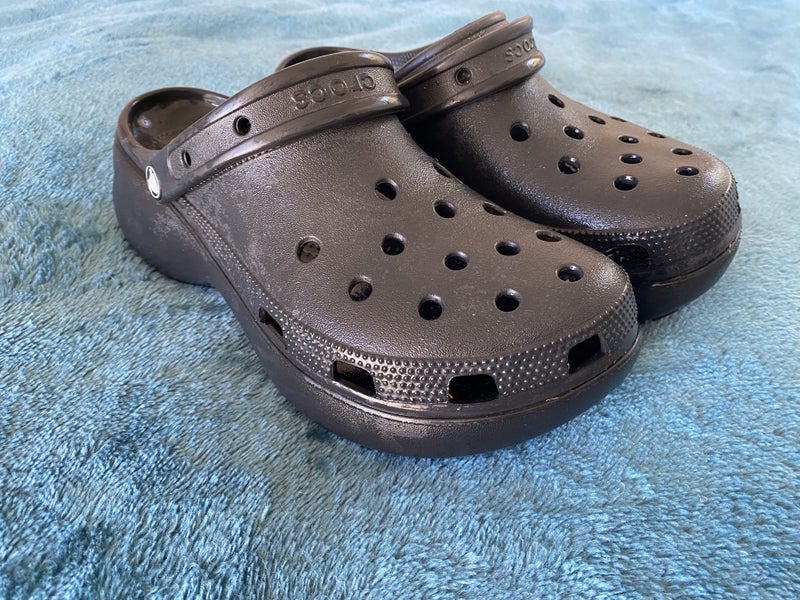 Platform Crocs Black Carousel 1