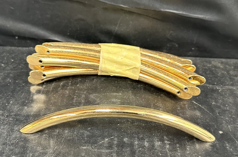 10 Pack Steel Gold Plated Drawer Handles #9 - $1 Reserve (Box P) Carousel 3