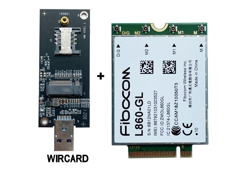 L860-GL FDD-TDD-LTE Cat16 4G Module XMM7560 LTE 4G Card USB 3.0 Adapter For Carousel 1