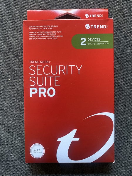 Trend Micro Security Suite Pro 2 devices 3 year subscription Carousel 1
