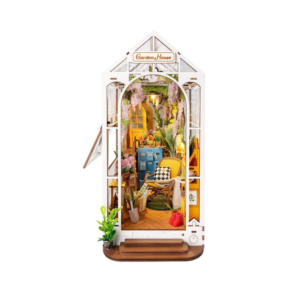 Robotime Rolife Holiday Garden House DIY Book Nook Shelf Insert TGB06 Carousel 1