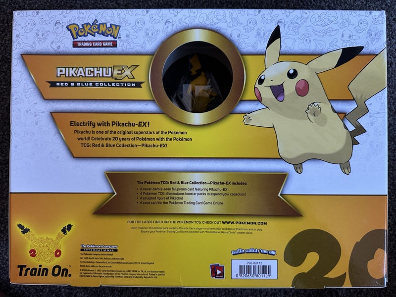 Sealed Generations Red & Blue Pikachu Ex Pokemon Collection Promo Box Carousel 2