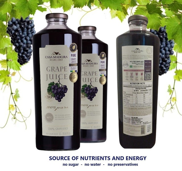 WHOLE GRAPE JUICE 6X1 litre - no added sugars, water or preservatives Carousel 2