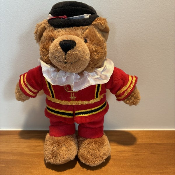 Harrods Beefeater Teddy Bear 7" Knightbridge Royal London Bean Toy (B28) Carousel 1