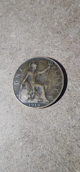 UK ONE PENNY X1. 1919 Carousel 1