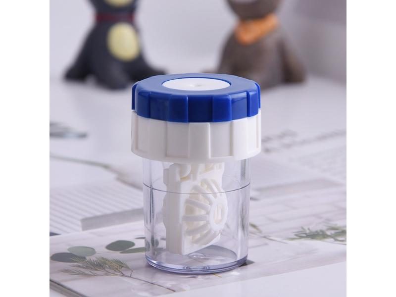 1PCS Contact Lenses Cleaning Tools Contact Lens Cleaner Case Box Manual Carousel 1