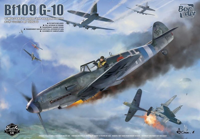 Bf109 G-10 Border Model | No. BF-013 | 1:35 Carousel 1