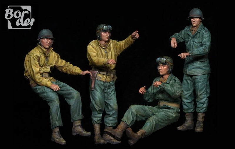 WW II U.S. Tank Crew Border Model | No. BR-007 | 1:35 Carousel 2