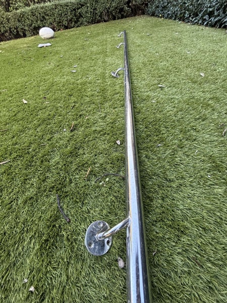 Polished metal hand railing for stairs Carousel 1