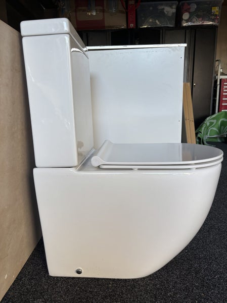 Ceramic White Back To Wall Toilets Suite Two Piece (Toilet + Cistern) Carousel 2