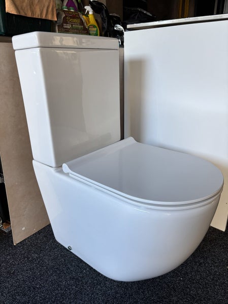 Ceramic White Back To Wall Toilets Suite Two Piece (Toilet + Cistern) Carousel 1