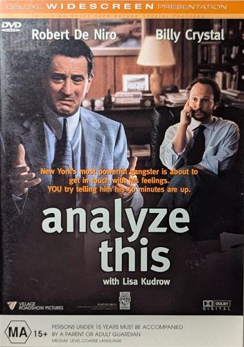 Analyze This - Robert De Niro, Billy Crystal , Lisa Kudrow DVD Region 4 Carousel 1