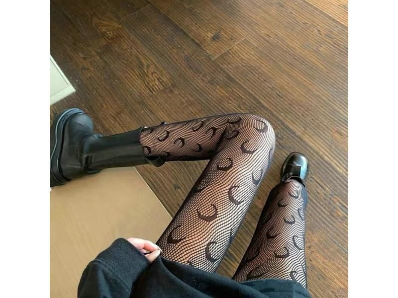 Heart Tights Black Mesh Pantyhos Fishnet Stockings For Girls Carousel 1