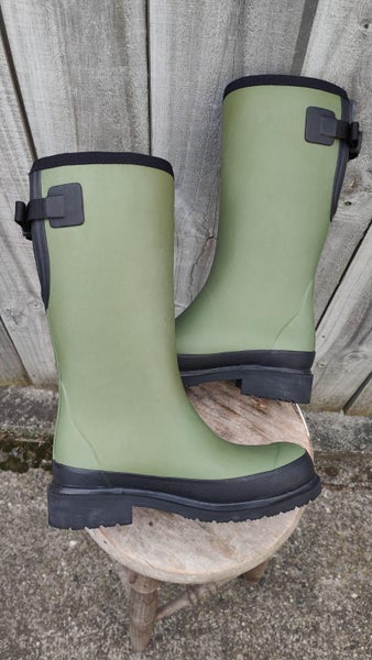 MERRY PEOPLE sz 37 Darcy Mid-Calf Gumboot GREEN Carousel 2