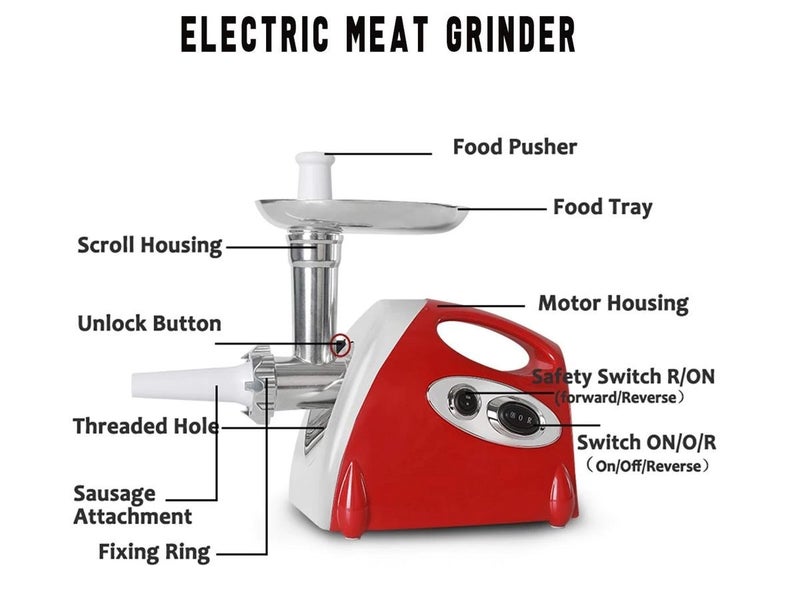 Meat Grinder SAUSAGE MAKER - NZ Stock Deal62968314512131111