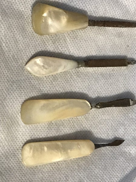 Vintage mother of pearl handle manicure set Box10 Carousel 4